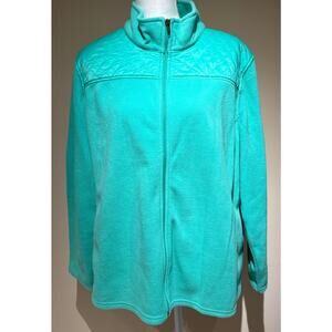 Talbots Zip Jacket Green Size 2X